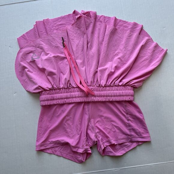 2 Luogongzi Womens Flowy Running Skorts Gym Yoga Activewear Shorts Pink / Blue S - Picture 4 of 13